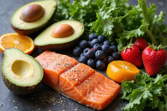 Imagen de alimentos saludables para el corazón